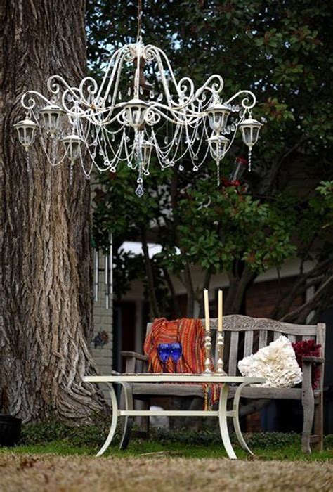 diy outdoor chandelier ideas.